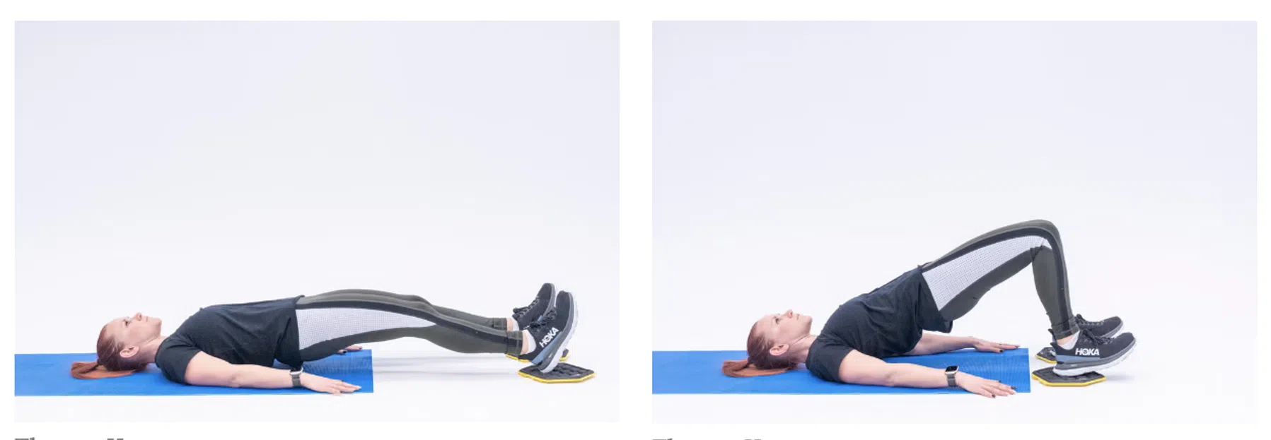 Hamstring curl met sliders